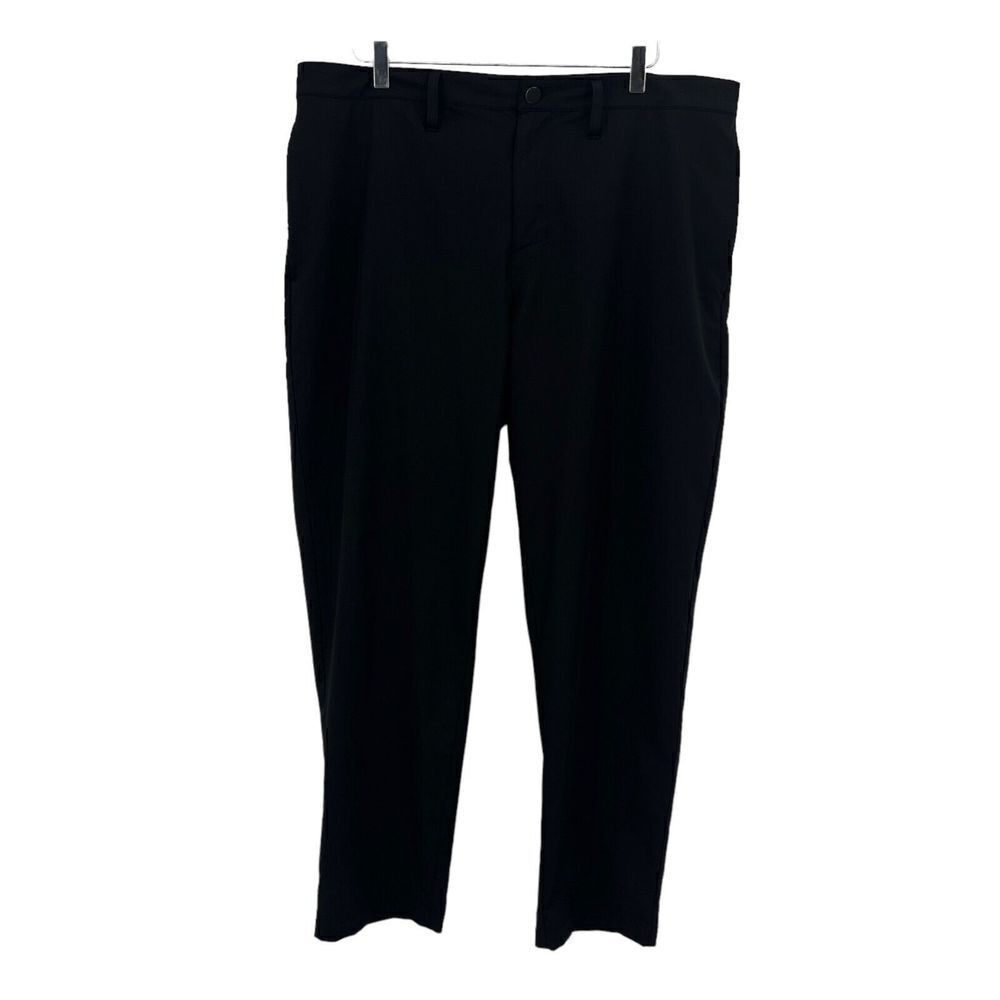 Z by Zella Men's Hybrid Golf Pants Size 38 x 31 Black Stretchy Flat Front